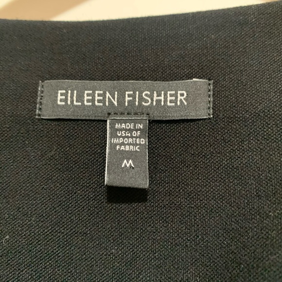 EILEEN FISHER Womens 3/4 Sleeve Open Cardigan Wear To Work Sweater